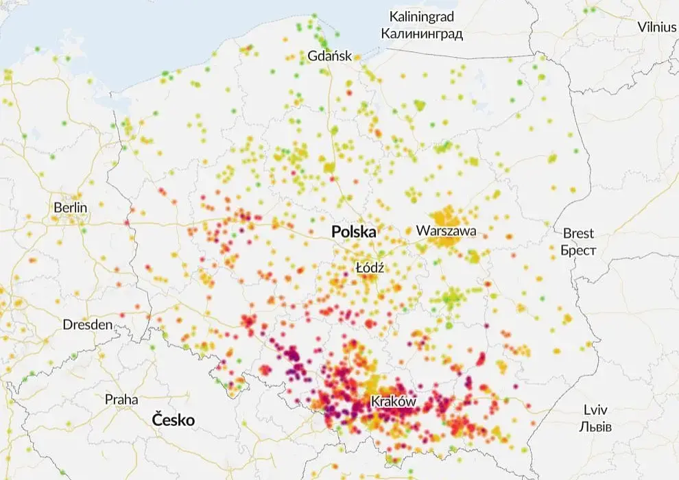 Jakie zanieczyszczenie powietrza w Krakowie? Sprawdź niebezpieczne poziomy
