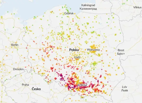 Jakie zanieczyszczenie powietrza w Krakowie? Sprawdź niebezpieczne poziomy